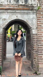 [WOMAN BASIC] Áo len lông thỏ dài tay phối bèo kiểu Pháp dành cho nữ AT31 Áo len lông thỏ áo kiểu cách điệu