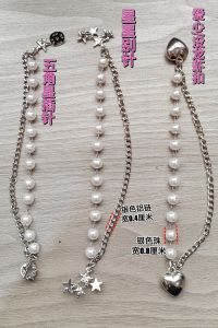 Metal Clothing Chain Accessories Accessories New Arrival Pearl Five-Pointed Star Heart Hanging Ornaments Easiest for Match Waist Chain Outwear Chest Collar