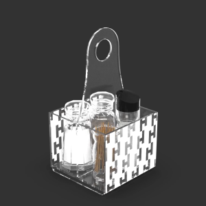 TEMPAT WADAH ALAT PENYIMPAN PENYIMPANAN SIMPAN PERALATAN KOTAK BUMBU SPICE SPICES CONDIMENT CONDIMENTS SAUCE KETCHUP BOTTLE ORGANIZER ORGANISER HOLDER SHELF RACK RAK MASAK DAPUR ESTETIK KEKINIAN ELEGAN MODERN ACRYLIC AKRILIK BENING CLEAR MOTIF PUZZLE 294