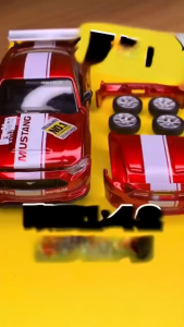 1: 42 Ford Mustang car model alloy die-casting model with replaceable car parts and parts kit