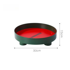 Memphis Multifunctional Round Storage Plate Fruit Plate Storage Plate Cup with Desktop Decoration Tray Finishing