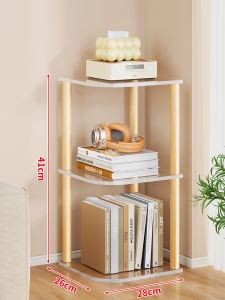 evesigar | Small Corner Bookshelf Multilevel Storage