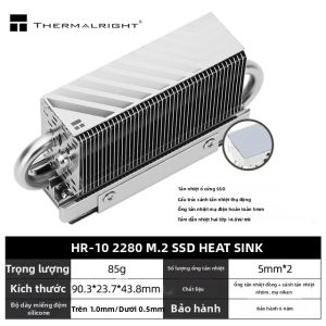Thermalright | Tản Nhiệt Thermalright HR-10 2280 PRO M.2 SSD Với 4 Ống Dẫn Nhiệt Và Miếng Đệm Tản Nhiệt Cho Việc Làm Mát Ổ Cứng Thể Rắn
