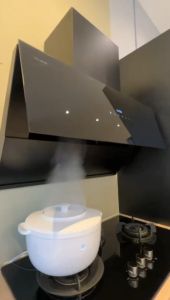 Fujioh - FR-SD2290V Package - Slanted Ventilated Chimney Hood with Induction Hob