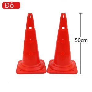 Chóp vận động vượt chướng ngại vật marker cone nấm tập chiến thuật bóng đá cao 50 cm FLEX SPORTS