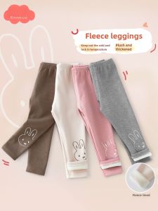 Thickened Fleece Baby Girls Bottom Pants Spring Autumn Cotton Lycra Fiber Childrens Trousers Infant Outerwear BOVURAUR BEAR