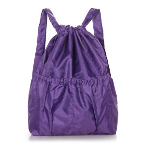Large Capacity Waterproof Floral Cotton Drawstring Backpack Convenient Shopping Bag for Middle-Aged Women Commuter Style Soft Shoulder Bag