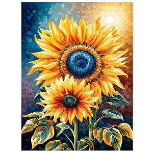 Bright Sunflower Floral Artwork Jigsaw Puzzle 500/1000/1200/2000PCS Stress Relief Puzzle Wall Art Decor Gift