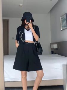 Quần short lửng nữ ống rộng lưng thun sau chất vải cao cấp nhiều màu S03