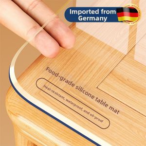 YIMING | Heat-resistant Transparent Food-grade Oil-proof Water-resistant Easy-clean Table Pad