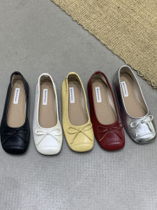 Vintage Style Slip-On Bow Mary Jane Shoes