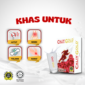 3 Travel Original Caliv Gold Susu Untuk Sendi Dan Lutut Perisa Original Tambah Kalsium Tanpa Gula Tambahan [3 unit x 10 sachets]