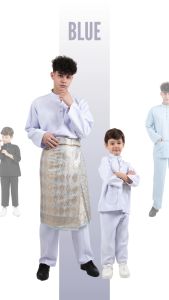 Alain Delon Regular Fit Baju Melayu Ayah Anak Sedondon set - 19024003 / 19024503 (A)