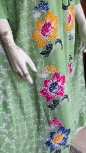 (COD) SEKDRESS AZALIA JUMBO BUNGA BATIK CAP