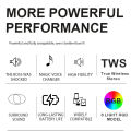 TOYA 303 Bluetooth Speaker With 2 Mic for Family Karaoke  Rhythm-Synced LED Lights Long Battery Life  Perfect Christmas Gift for Parties TWS Wireless and Bluetooth Speakers. 