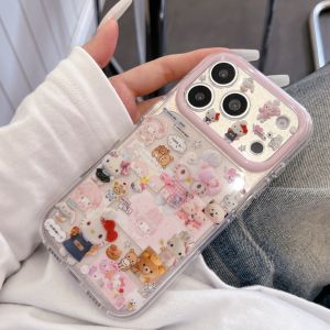 Sanrio | Cute Cartoon Chef Hello Kitty Transparent Phone Case For iPhone 17 16 15 Pro Max 17 Pro Lens Protective Shockproof TPU Cover