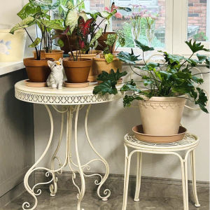 Outdoor Table And Chair Set Iron Art Leisure Home Decoration Small Tea Table Combination for Courtyard Balcony Garden Terrace