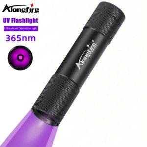 Alonefire SV69 365nm UV LED Black Light Mini Flashlight Cat Tinea Pet Urine Stain Marker Leakage Ore Money Scorpion Fluorescent Detection Torch