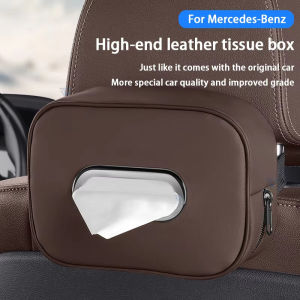 Car Tissue Box Leather Sun Visor Tissue Holder Auto Interior Paper Napkin Organizer Decoration Car Accessories For BMW G20 F30 E60 E46 E90 F10 G30 E36 E30 X1 F48 X3 G01 X5 G05 IX3 IX I4 1 3 5 Series