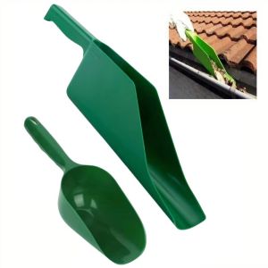 1PC Gutter Getter Scoop Cleaning Roof Tool Flex Fit Dirt Debris Remove Multi Use Eaves Garden Leaf Gutter Spoon Shovel Supplies