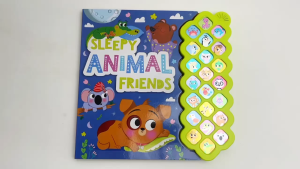 Sleepy Animal Friends Noisy 22 Buttons Sound Book For Kids & Toddlers To Read For Bedtime