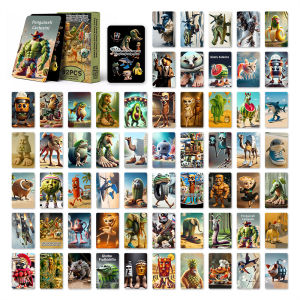 92pcs Tralalero Tralala Cards Anime Italian Brainrot Game Card Tungtung Sahur Photo Collection Kids Party Cosplay Classic Toys