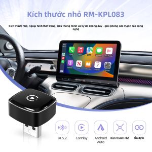Bộ Chuyển Đổi Không Dây Ezonetronics 2 Trong 1 CarPlay & Android Auto Cho Xe Có Hệ Thống Có Dây Nguyên Bản - Bộ Sạc Không Dây Trên Ô Tô