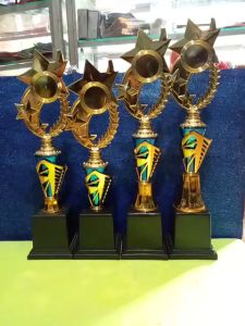 Piala Lomba Juara 1 2 3 4 (N0.7 BODY BIRU RASER) "costum" FREE STICKER (BOLEH satuan)TERMASUK SETICKER DAN FREE DESIGN