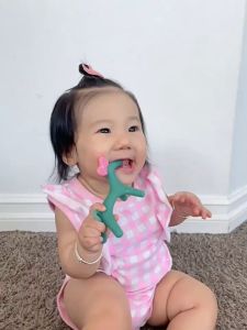 HamshMoc Baby Silicone Anti-Lost Anti-Drop Chain Strap Adjustable Pacifier Bottle Accessories Safety Food Grade Molar Stick Gum Toy