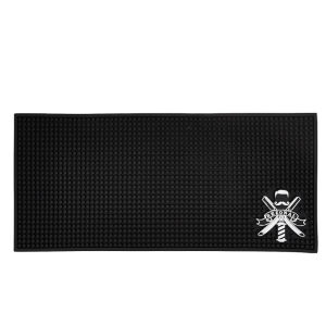Non-Slip Barber Mat Skull Pattern Silicone Waterproof Professional Scissors Combs Hairdresser Tool Organizer Pad for Salon Tools