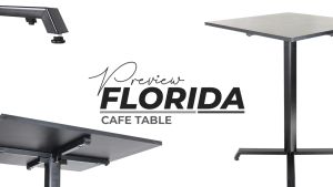 Meja Café Meja Kafe Meja Bar Meja Resto Meja Kantin Meja Outdoor - Seahorse FLORIDA 60x60 T75 HPL Multiplek HPL Minimalis