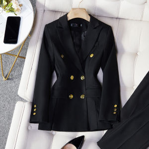 Khaki Suit Outwear Womens Spring & Fall Classy Business Temperament Formal Suit Work Clothes Fancy Suit Suit Plus Size