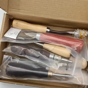 BERGARANSI Junetree Alat Kerajinan Pengrajin Kulit lengkap Peralatan Seni DIY 18in1 Leather WA134