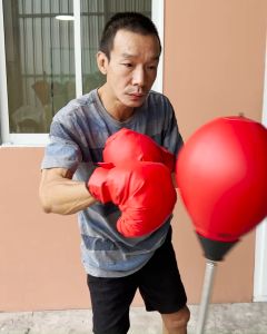 OML MO1 เป้าชกมวยสปริง ต่อยสนุก เตะมันส์ คลายเครียด หนังPVCแท้ กระสอบทรายตั้งพื้น แกนเหล็ก รับประกันสินค้า ยินดีคืนเงิน