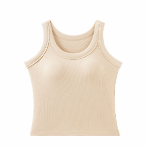 MiiOW | เสื้อกั๊กสายเดี่ยวสีขาว ทรงสั้น สำหรับผู้หญิง ระบายอากาศได้ดี ใส่กลางแจ้ง ฤดูใบไม้ร่วง 2025 ใหม่ ป้องกันแสง ด้านนอก คอตั้ง