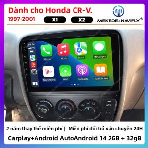 Đầu Radio Android 14 Cho Honda CR-V 1997-2001 Đầu Đa Phương Tiện Double Din Tích Hợp GPS Carplay Không Dây Android Auto Bluetooth Cắm Là Chạy
