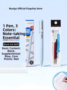 Nusign | Grading Correction Multicolor Pen Red Black Blue Fast Drying