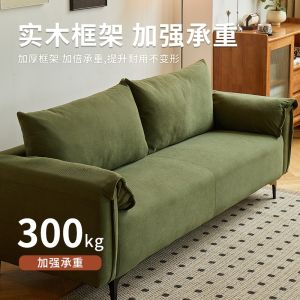 Double Person Sofa Bedding Style Living Room Couch Velvet Straight Row Living Room Furniture Comfortable Sponge Filling Adult Use