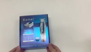 Kemei | Kemei Professional Hair Clipper Beard Trimmer for Men Adjustable Speed LED Digital Hair Clipper Carving Clippers Electric Razor