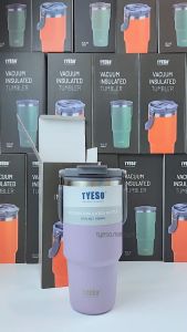 TYESO TS-8826-TS8830 600/750/900/1050/1200ml 304 Stainless Steel Tyeso Tumbler Insulated Thermos Flask Water Bottle Botol Air