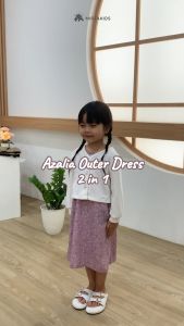 Mirtakids Azalea 2 in 1 Outer Dress Set Anak (1-6 Tahun) | Caramel Knit & Crinkle