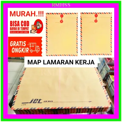 10 Pcs Amplop Coklat Lamaran Kerja KIKI/MAP COKLAT TALI
