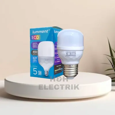 LUMMENT ECO LAMPU BOHLAM LED 5W / 10W / 15W / 20W / 30W / 40W / 50 WATT CAHAYA PUTIH