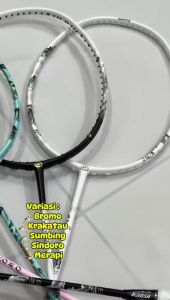 Kansa Sindoro Badminton Racket White Black 30Lbs 100% Full Carbon Fibre Professional Racquet Tournament