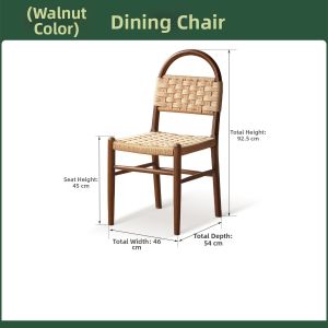 MU FENG ZHI NAN | Retro Leisure Vanity Chair With Backrest