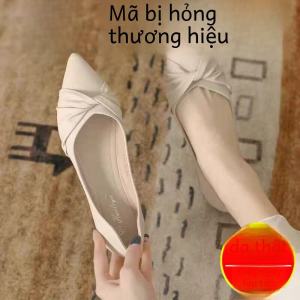 Leather Single Shoes for Women Soft Bottom Slip-On Roman Style Flat Heel Anti-Slip Fashionable Spring Autumn Winter Ladies Shoes