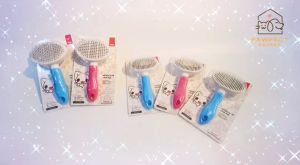 Dog Self Cleaning Slicker Brush Pet Grooming Brush Pet Fur Brush Comb Cat Fur Hair Removal Massage Dog Combs Fur-Release Button