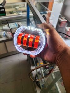 Lampu Utama BILED Mode Daymaker Proji BILED 4 Lensa + Shroud Hi - Loo