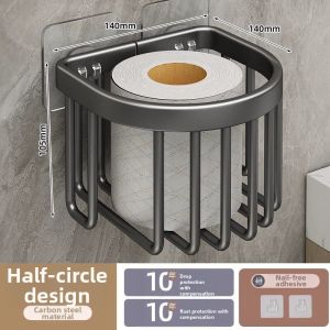 youqin | Wall Mounted Drill Free Toilet Paper Dispenser Shelf