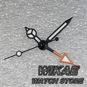 29mm 515 QuartzWatch Dial Black White Dial With HandsSet C3 Luminous Fit RONDA 515/RONDA 515-24H GMT Quartz Movement Watch Parts